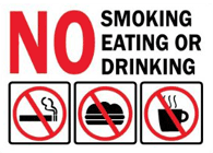 No Smoking Metal Sign