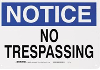 Printable No Trespassing Signs