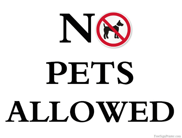free clipart no dogs allowed - photo #37