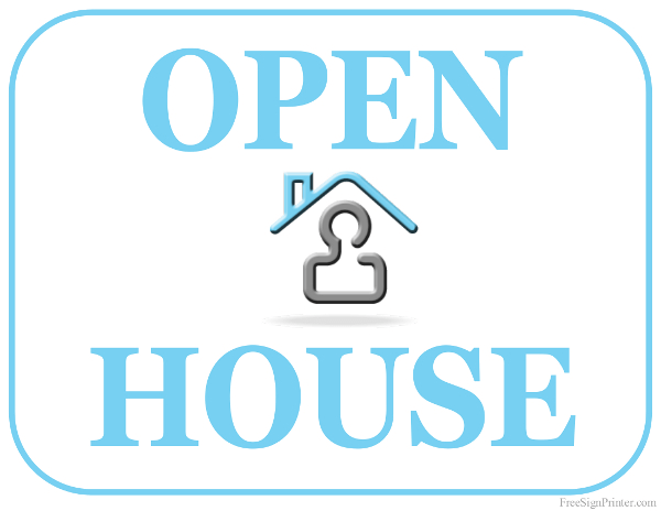 Printable Open House Sign
