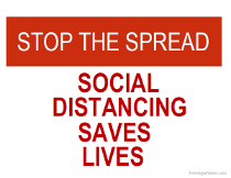 Coronavirus Stop The Spread Sign