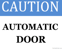 Automatic Door Sign