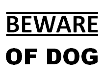 Printable Beware Of Dogs Signs