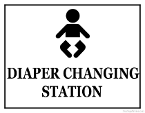 Changing Table Sign