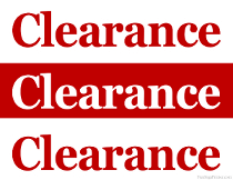 Clearance Sale Sign