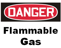 Flammable Gas Printable Sign
