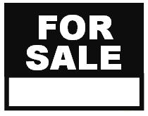 Printable For Sale Sign Black and White