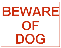 Beware Of Dog Sign Printable Version