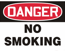 Printable Danger No Smoking Sign
