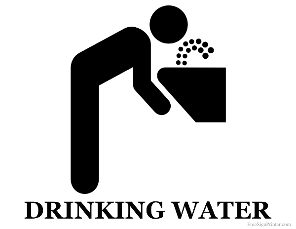 Printable Drinking Water Sign