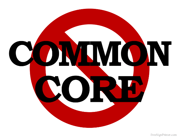 Printable No Common Core Math Sign