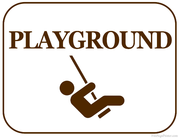 Printable Playground Sign