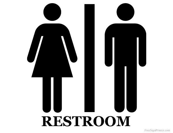 Printable Unisex Restroom Sign