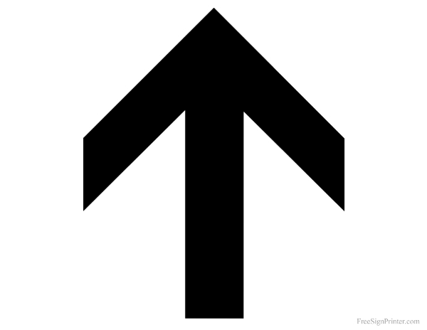 Printable Up Arrow Sign