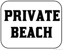 Private Beach Sign