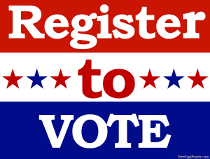 Register to Vote Sign