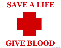 Save a Life Give Blood Sign