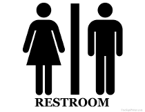 Restroom for Both Sexes Sign