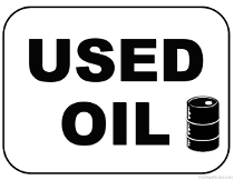 Used Oil Sign