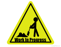 Work In Progress Sign