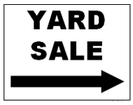 Printable Yard Sale Sign